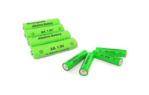 4 akumulatory AA i 4 akumulatory AAA